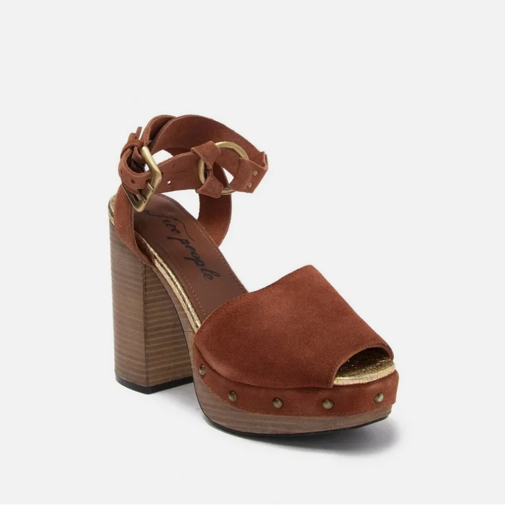 NWOB Free People Justine Platform Sandal
